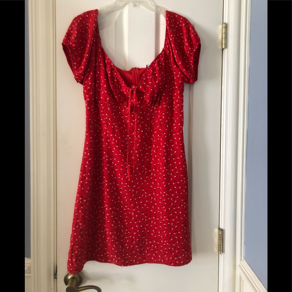 Red Floral Dress